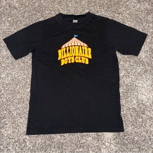 Billionaire Boys Club T-Shirt Kids 9/10 Black Carousel Logo Graphic Short Sleeve
